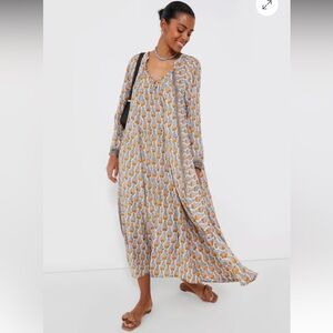 Natalie Martin Fiore Tulip Maxi Caftan Dress NEW NWT